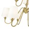 Z-Lite Gianna Chandelier, 9-Light, 32 In.W x 27.5 In.H, Modern Gold/White 7509-9-32MGLD - alternate 5